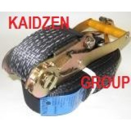 Ремень крепления грузов 5/10 тонн 10 метров KAIDZEN черный